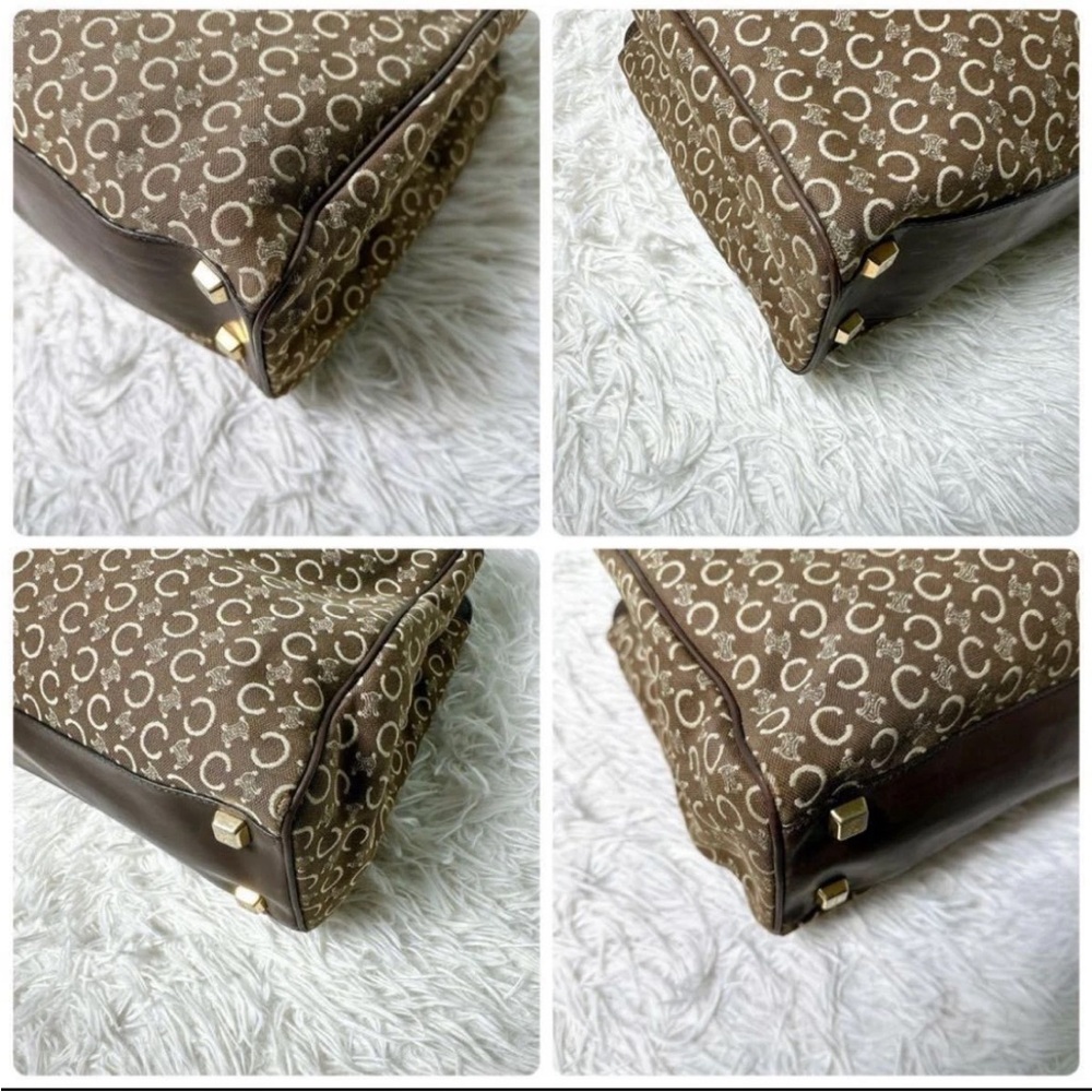 Celine Brown Monogram Tote Bag - Picture 6 of 11